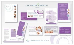 Lister Fertility clinic branding